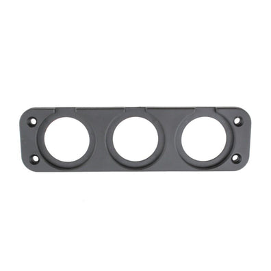 DS7 3 Gang/Hole Poly/Plastic Panel for USB Charger, Cigarette Socket, Voltmeter